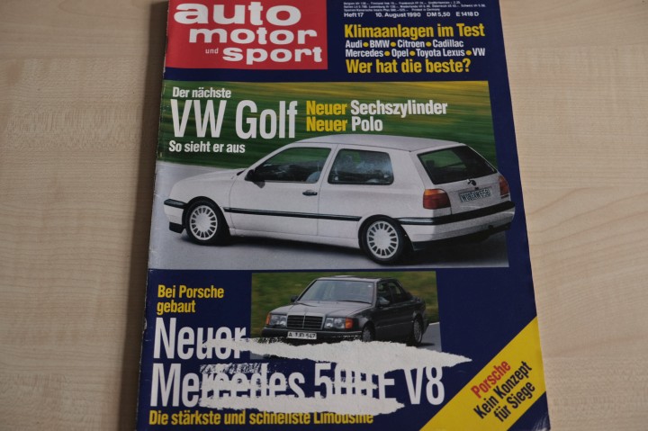 Deckblatt Auto Motor und Sport (17/1990)